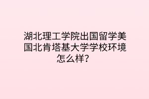 湖北理工学院出国留学美国北肯塔基大学学校环境怎么样？