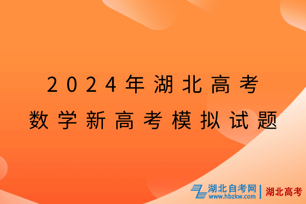 2024年湖北高考数学新高考模拟试题