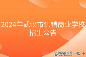 2024年武汉市供销商业学校招生公告