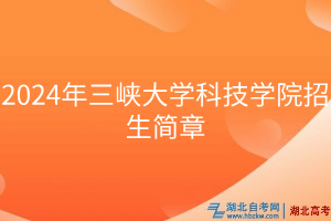 2024年三峡大学科技学院招生简章