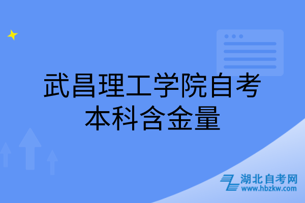 武昌理工学院自考本科含金量