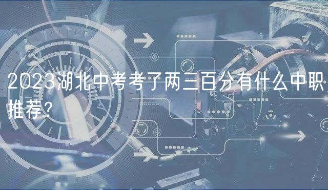 2023湖北中考考了两三百分有什么中职推荐？