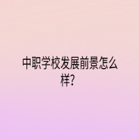 中职学校发展前景怎么样？