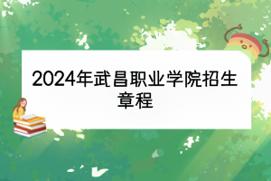 2024年武昌职业学院招生章程