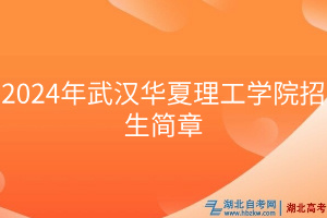 2024年武汉华夏理工学院招生简章