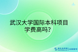 武汉大学国际本科项目学费高吗？