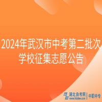 2024年武汉市中考第二批次学校征集志愿公告