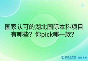 国家认可的湖北国际本科项目有哪些？你pick哪一款？