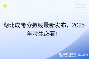 湖北成考分数线最新发布，2025年考生必看！