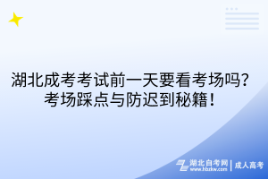 湖北成考考试前一天要看考场吗？考场踩点与防迟到秘籍！