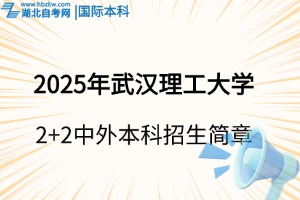 2025年华中师范大学2+2中外本科招生简章