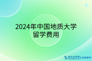 2024年中国地质大学国际本科留学费用