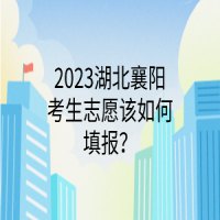 2023湖北襄阳考生志愿该如何填报？