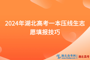 2024年湖北高考一本压线生志愿填报技巧