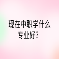 现在中职学什么专业好？