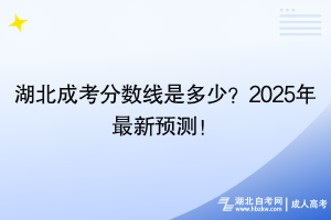 湖北成考分数线是多少？2025年最新预测！