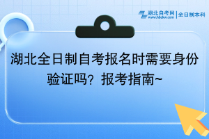 湖北全日制自考报名时需要身份验证吗？报考指南~