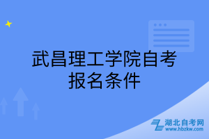 武昌理工学院自考报名条件