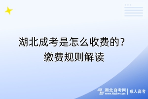 湖北成考是怎么收费的？缴费规则解读