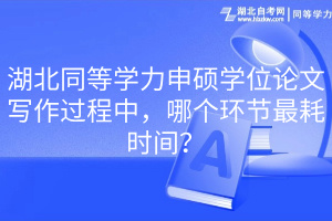 湖北同等学力申硕学位论文写作过程中，哪个环节最耗时间？