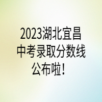 2023湖北宜昌中考录取分数线公布啦！