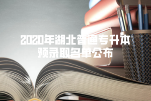 2020年武汉文理学院普通专升本预录取名单公布