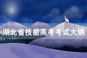 2021年湖北省技能高考计算机类考试大纲