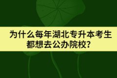 为什么每年湖北专升本考生都想去公办院校？