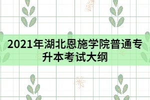 2021年湖北恩施学院普通专升本《基础护理学》考试大纲