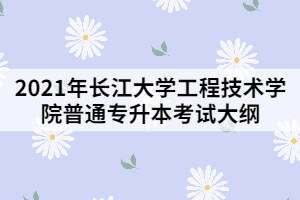 2021年长江大学工程技术学院专升本《机械设计基础》考试大纲