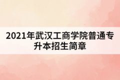 2021年武汉工商学院普通专升本招生简章