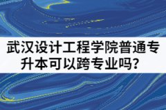 2021年武汉设计工程学院普通专升本可以跨专业吗？该怎样备考？