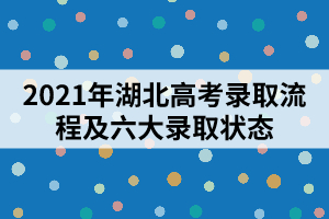 2021年湖北高考录取流程及六大录取状态