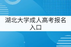  湖北大学成人高考报名入口