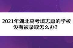 2021年湖北高考填志愿的学校没有被录取怎么办？