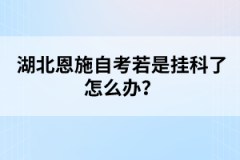 湖北恩施自考若是挂科了怎么办？